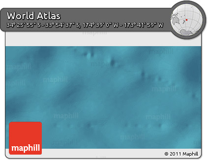 Satellite 3D Map of the Area around 34° 10' 16" S, 174° 10' 30" W