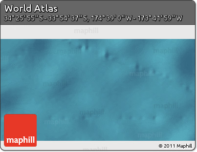 Satellite 3D Map of the Area around 34° 10' 16" S, 174° 10' 30" W