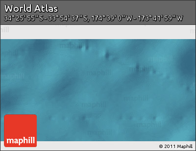 Satellite 3D Map of the Area around 34° 10' 16" S, 174° 10' 30" W