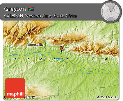 Physical Map of Greyton