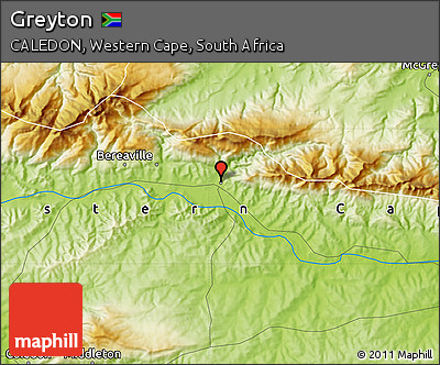 Physical Map of Greyton