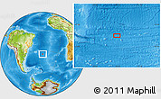 Physical Location Map of the area around 34° 10' 16" S, 24° 34' 30" W