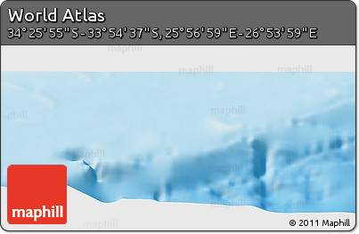 Physical Panoramic Map of the Area around 34° 10' 16" S, 26° 25' 29" E