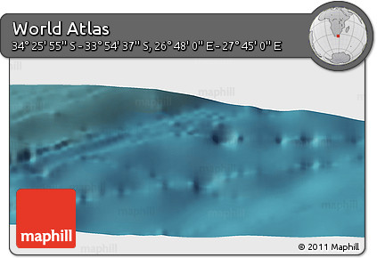 Satellite Panoramic Map of the Area around 34° 10' 16" S, 27° 16' 29" E