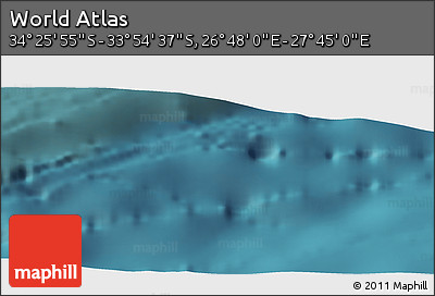 Satellite Panoramic Map of the Area around 34° 10' 16" S, 27° 16' 29" E