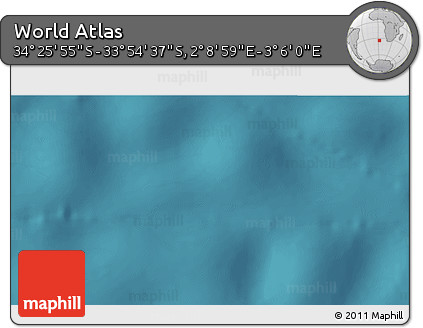 Satellite 3D Map of the Area around 34° 10' 16" S, 2° 37' 30" E