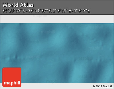 Satellite 3D Map of the Area around 34° 10' 16" S, 2° 37' 30" E