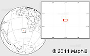Blank Location Map of the area around 34° 10' 16" S, 2° 37' 30" E