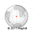 Outline Map of the Area around 34° 10' 16" S, 2° 28' 30" W, rectangular outline