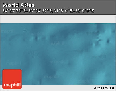 Satellite 3D Map of the Area around 34° 10' 16" S, 31° 31' 29" E