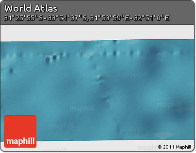 Satellite 3D Map of the Area around 34° 10' 16" S, 32° 22' 30" E
