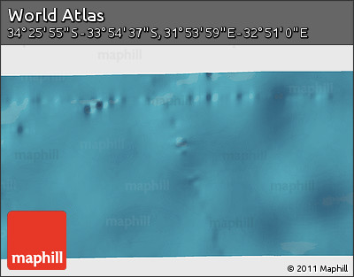 Satellite 3D Map of the Area around 34° 10' 16" S, 32° 22' 30" E