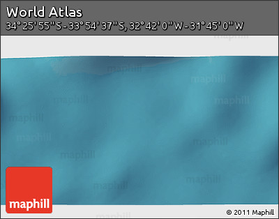 Satellite 3D Map of the Area around 34° 10' 16" S, 32° 13' 30" W