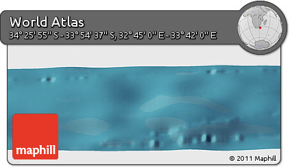 Satellite Panoramic Map of the Area around 34° 10' 16" S, 33° 13' 30" E