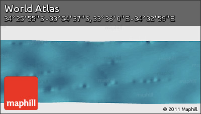 Satellite Panoramic Map of the Area around 34° 10' 16" S, 34° 4' 30" E
