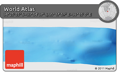 Physical Panoramic Map of the Area around 34° 10' 16" S, 35° 46' 29" E