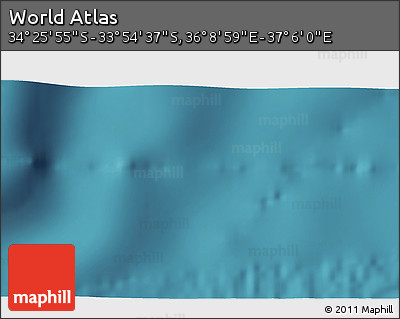 Satellite 3D Map of the Area around 34° 10' 16" S, 36° 37' 30" E