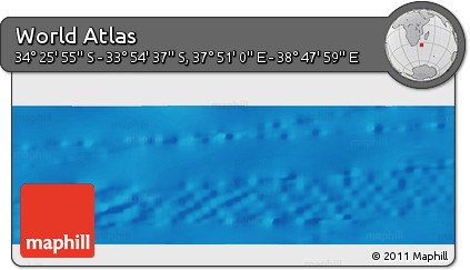 Physical Panoramic Map of the Area around 34° 10' 16" S, 38° 19' 30" E