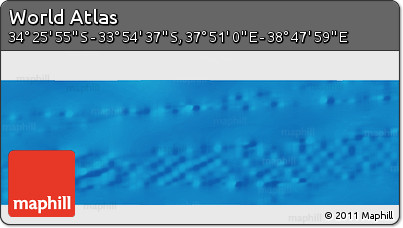 Physical Panoramic Map of the Area around 34° 10' 16" S, 38° 19' 30" E