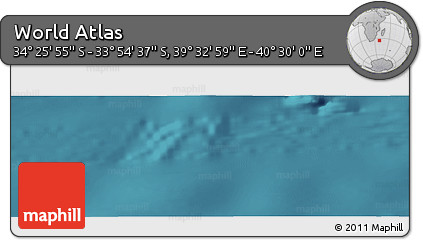 Satellite Panoramic Map of the Area around 34° 10' 16" S, 40° 1' 29" E