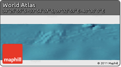 Satellite Panoramic Map of the Area around 34° 10' 16" S, 40° 1' 29" E