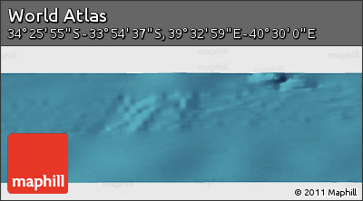 Satellite Panoramic Map of the Area around 34° 10' 16" S, 40° 1' 29" E