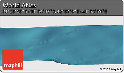 Satellite Panoramic Map of the Area around 34° 10' 16" S, 43° 25' 29" E