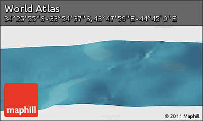 Satellite Panoramic Map of the Area around 34° 10' 16" S, 44° 16' 29" E