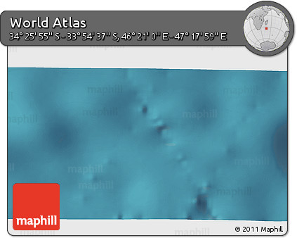 Satellite 3D Map of the Area around 34° 10' 16" S, 46° 49' 30" E