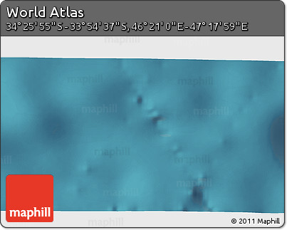 Satellite 3D Map of the Area around 34° 10' 16" S, 46° 49' 30" E