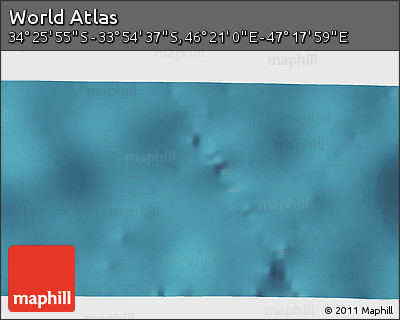 Satellite 3D Map of the Area around 34° 10' 16" S, 46° 49' 30" E