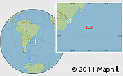 Savanna Style Location Map of the area around 34° 10' 16" S, 49° 13' 30" W