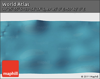 Satellite 3D Map of the Area around 34° 10' 16" S, 50° 13' 30" E