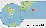 Savanna Style Location Map of the area around 34° 10' 16" S, 50° 55' 29" W