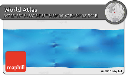 Physical Panoramic Map of the Area around 34° 10' 16" S, 51° 4' 30" E