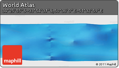 Physical Panoramic Map of the Area around 34° 10' 16" S, 51° 4' 30" E