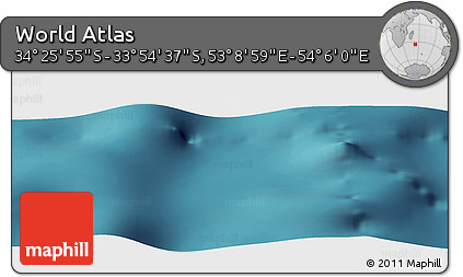Satellite Panoramic Map of the Area around 34° 10' 16" S, 53° 37' 30" E