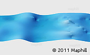 Shaded Relief Panoramic Map of the area around 34° 10' 16" S, 53° 37' 30" E