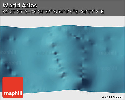 Satellite 3D Map of the Area around 34° 10' 16" S, 54° 28' 30" E