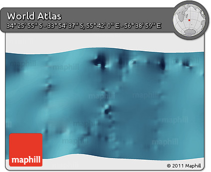 Satellite 3D Map of the Area around 34° 10' 16" S, 56° 10' 29" E