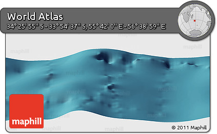 Satellite Panoramic Map of the Area around 34° 10' 16" S, 56° 10' 29" E