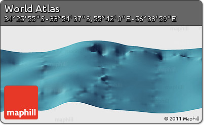 Satellite Panoramic Map of the Area around 34° 10' 16" S, 56° 10' 29" E