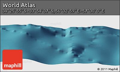 Satellite Panoramic Map of the Area around 34° 10' 16" S, 57° 1' 29" E