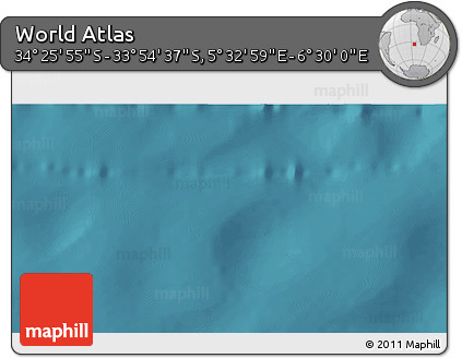 Satellite 3D Map of the Area around 34° 10' 16" S, 6° 1' 30" E