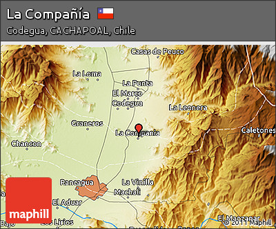 Physical 3D Map of La Compañía