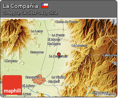 Physical 3D Map of La Compañía