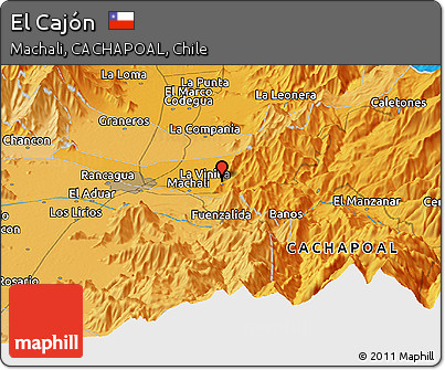 Political Panoramic Map of El Cajón