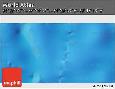 Shaded Relief 3D Map of the Area around 34° 10' 16" S, 72° 19' 29" E
