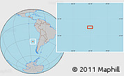 Gray Location Map of the area around 34° 10' 16" S, 83° 13' 29" W