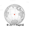 Outline Map of the Area around 34° 10' 16" S, 85° 55' 30" E, rectangular outline